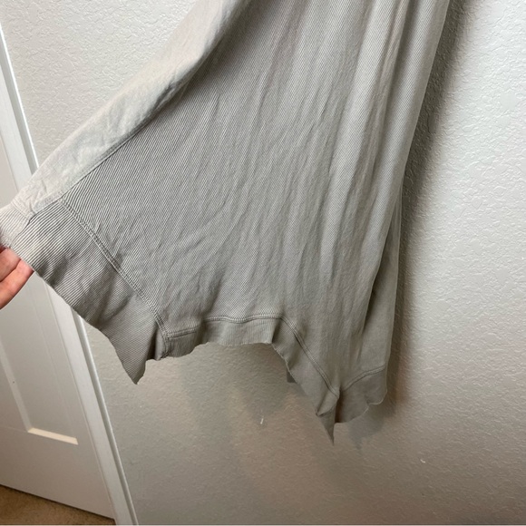 WORKSHOP REPUBLIC CLOTHING Gray Sleeveless Handkerchief Hem Dress Size L - Picture 4 of 8